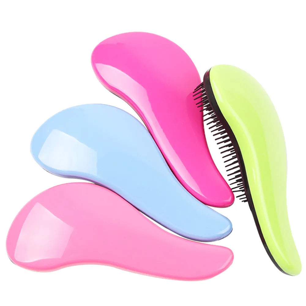Plastic hair comb 18cm in black for detangling and styling