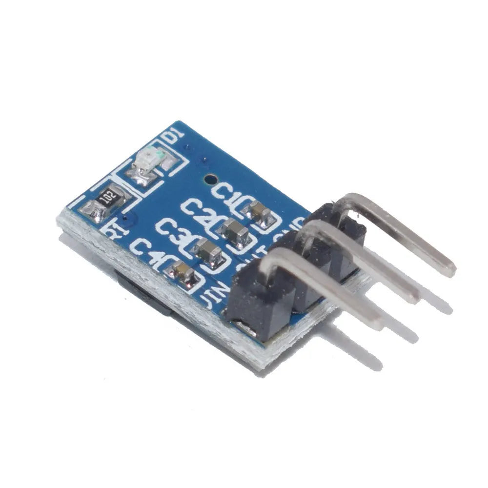 Blue AMS1117-3.3 LDO 800mA step-down power module on a PCB