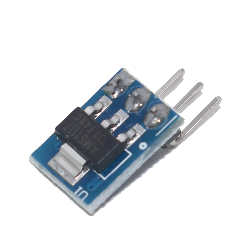 Blue AMS1117-3.3 LDO 800mA step-down power module on a PCB