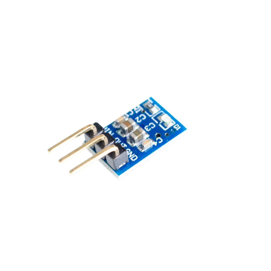 Blue AMS1117-3.3 LDO 800mA step-down power module on a PCB