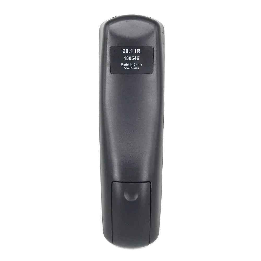 Black flat universal remote control for DISH Network satellite receiver code 20.1