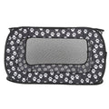 Foldable cloth pet cage for small and medium dogs, expanded size 87x47x47cm, black colour
