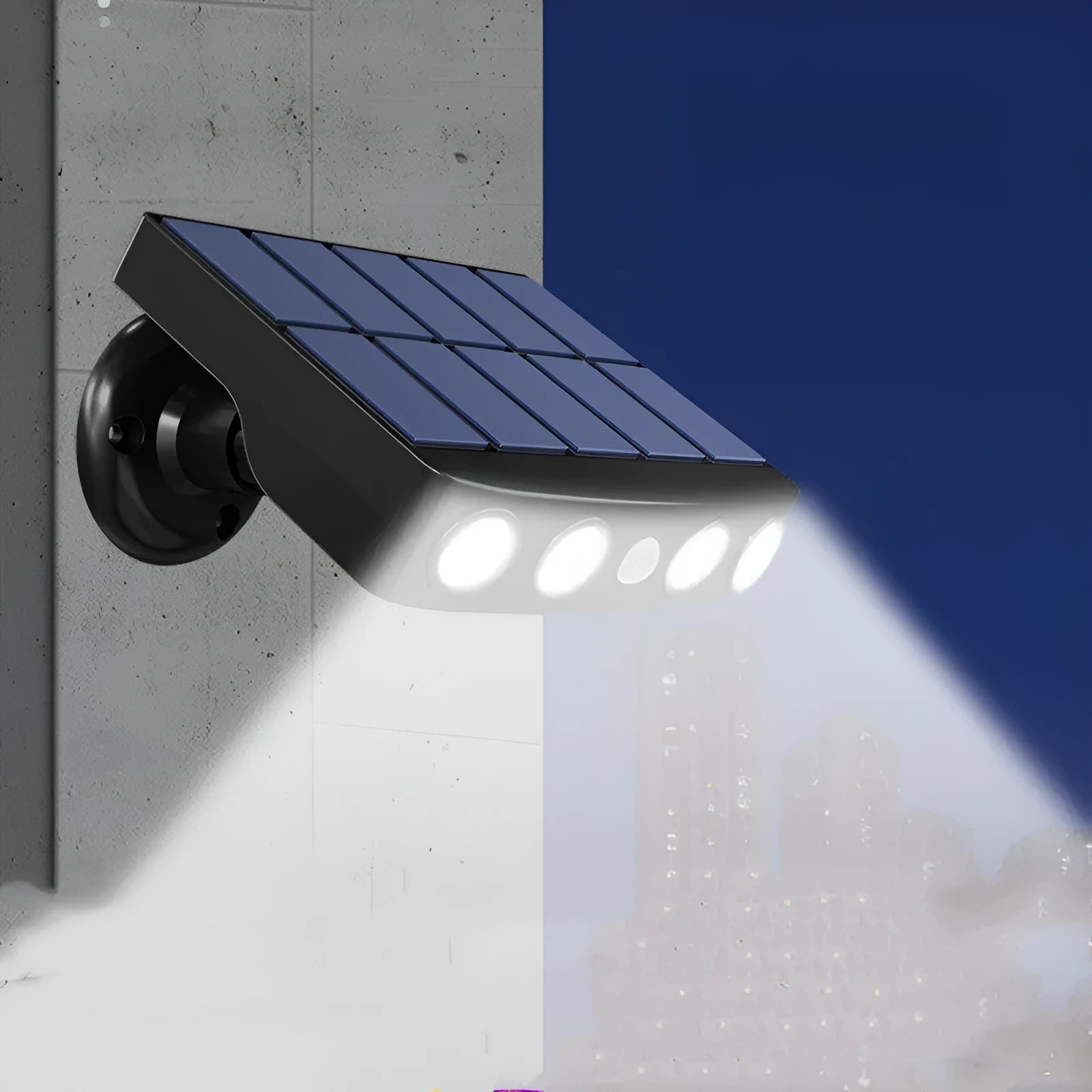 Induction security wall lamp for outdoor garden installation with motion sensor