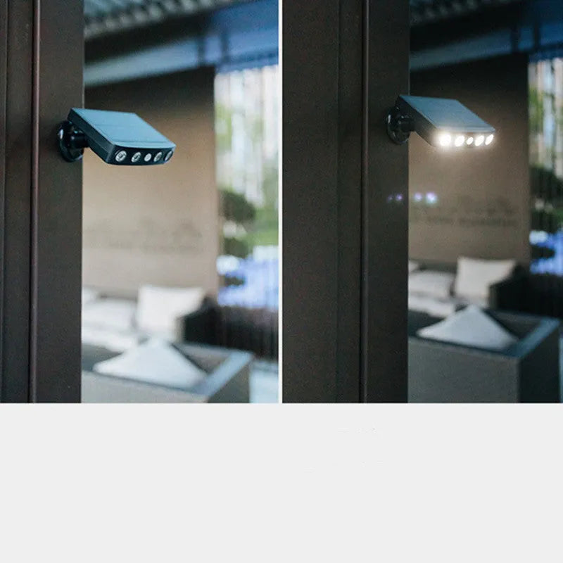 Induction security wall lamp for outdoor garden installation with motion sensor