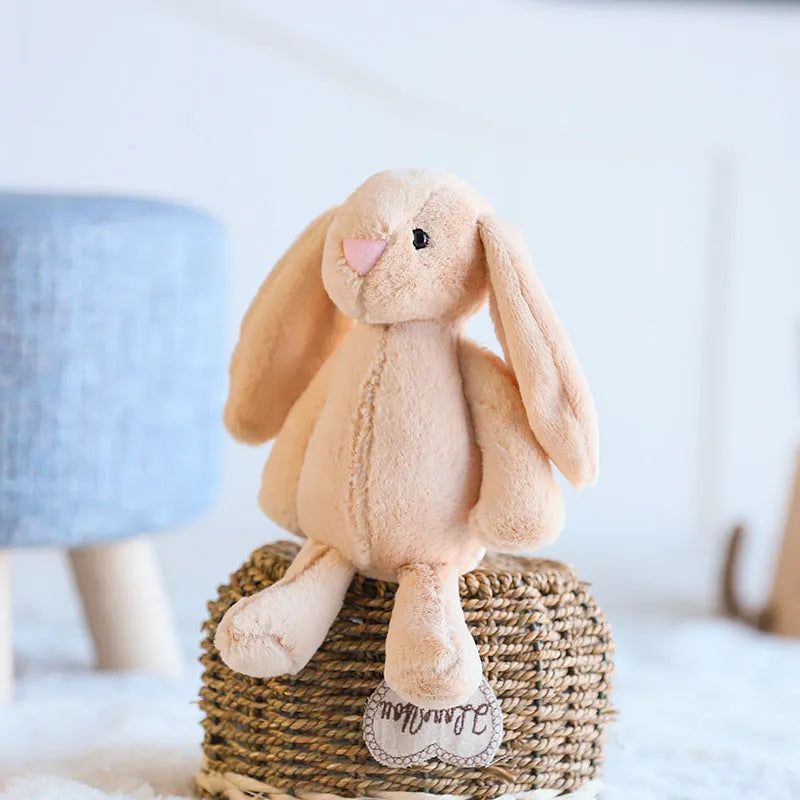 Creative cute lop-eared rabbit plush toy 30 cm short plush PP cotton filling grey colour