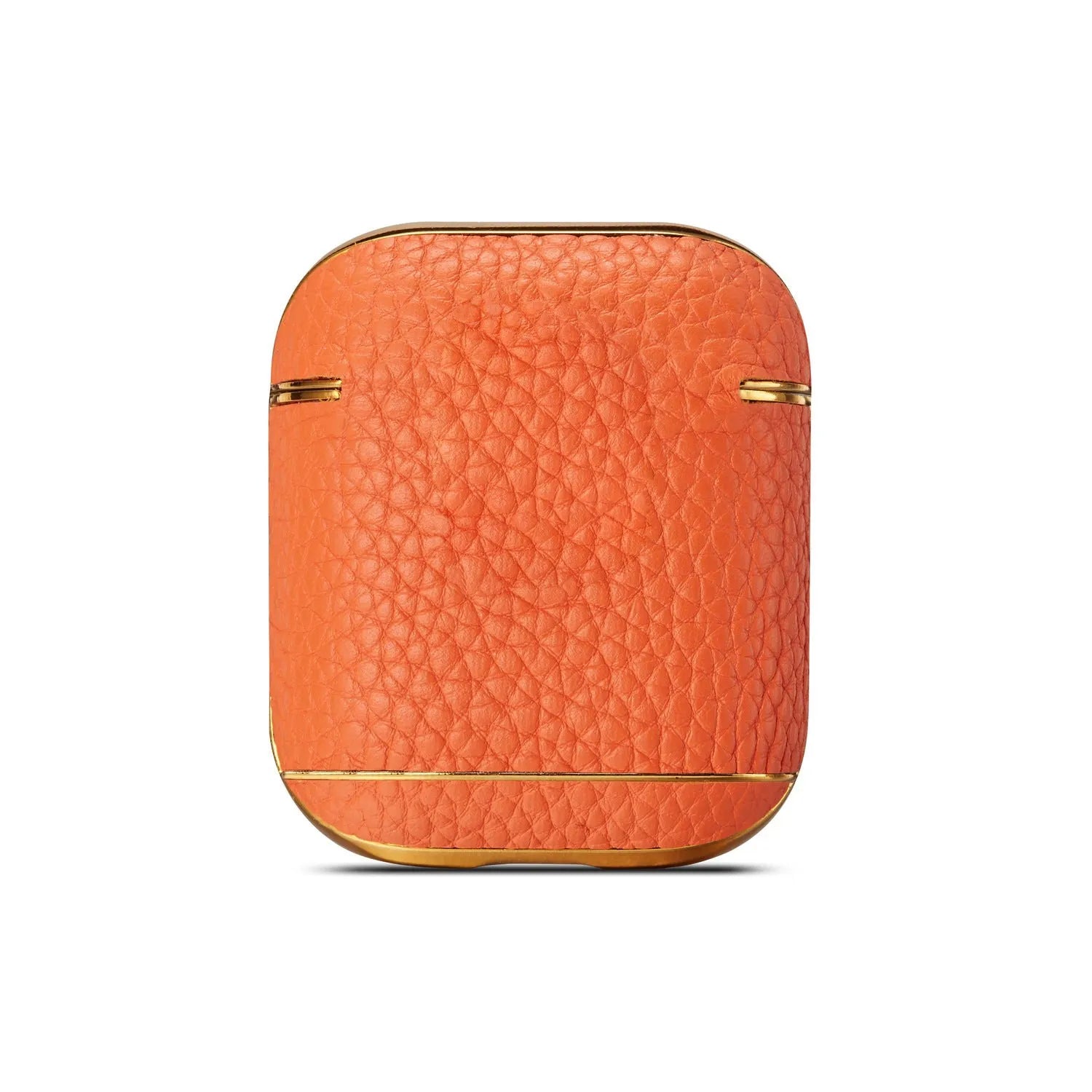 Leather lychee pattern electroplating headphone case for AirPods 1/2 clamshell style colour options