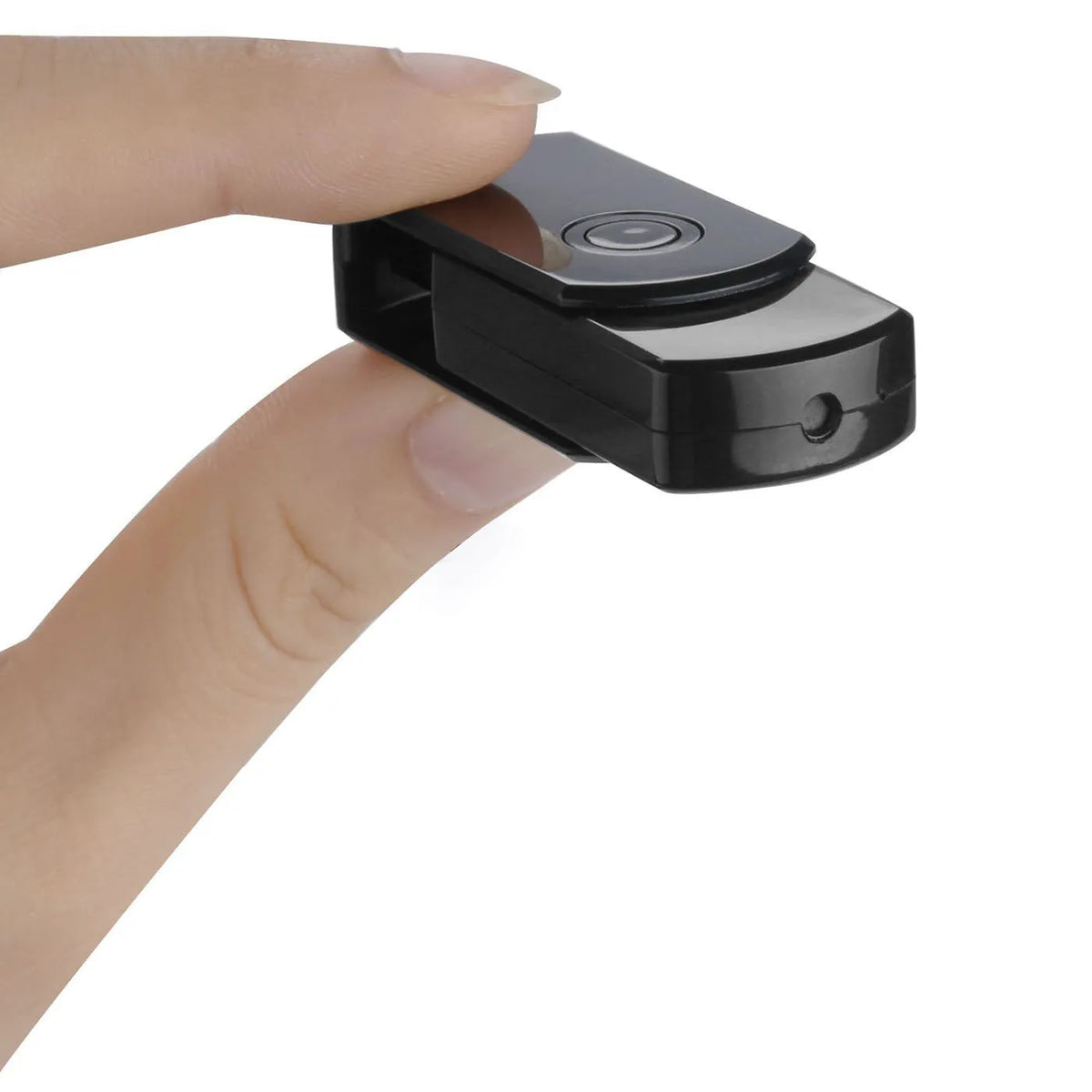 Black plastic recording rotary card U disk with USB 2.0 interface, 52x20x12mm