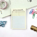 10.2cm work plan diary notebook showing four different planning style options