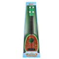 Retro guitar toy ukulele for children in brightly coloured plastic design