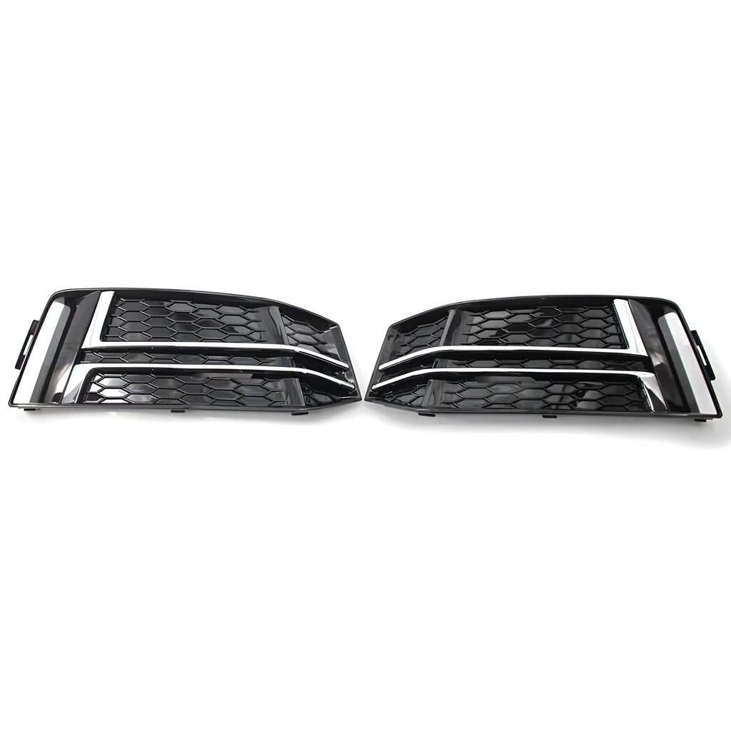 Gloss black ABS lower fog lamp frame for Audi A4 B9, left or right side, box size 16 x 10.5 x 49.5 cm