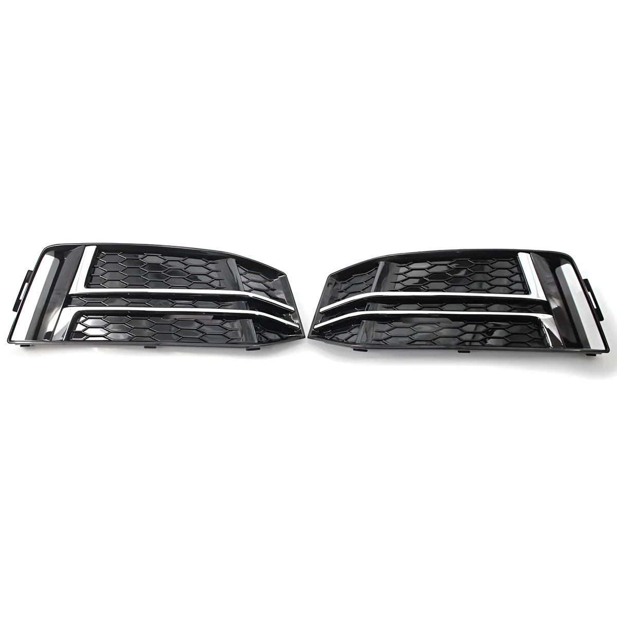 Gloss black ABS lower fog lamp frame for Audi A4 B9, left or right side, box size 16 x 10.5 x 49.5 cm