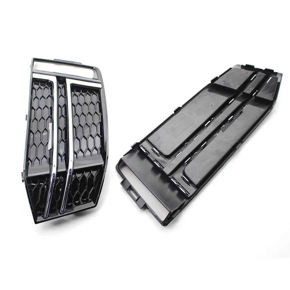 Gloss black ABS lower fog lamp frame for Audi A4 B9, left or right side, box size 16 x 10.5 x 49.5 cm
