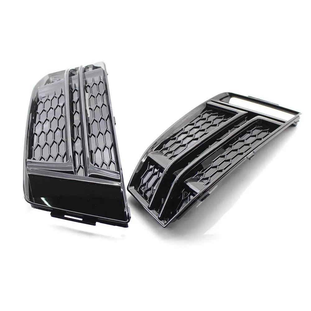 Gloss black ABS lower fog lamp frame for Audi A4 B9, left or right side, box size 16 x 10.5 x 49.5 cm