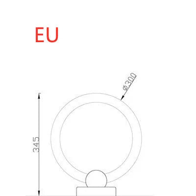 Wooden and acrylic circular Nordic style chandelier LED ceiling light in 20cm and 30cm diameter sizes