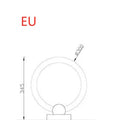 Wooden and acrylic circular Nordic style chandelier LED ceiling light in 20cm and 30cm diameter sizes