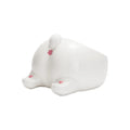 Ceramic pet bowl with inclined mouth design in a cute cat butt shape, suitable for cat or dog food and water