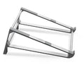 Aluminium alloy multifunctional notebook computer stand with tablet and phone holders in dark gray