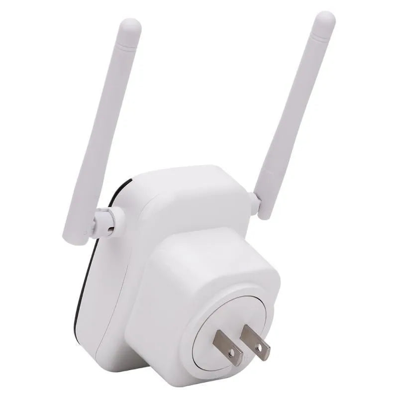 Wireless repeater booster network signal amplifier with EU plug and RJ45 cable