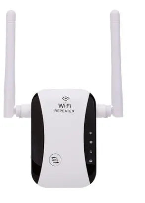 Wireless repeater booster network signal amplifier with EU plug and RJ45 cable