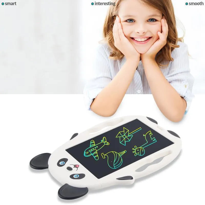 LCD electronic drawing board with panda design featuring one-button erase function