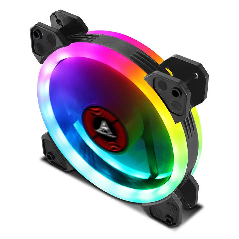 Camouflage pattern 12cm PC chassis fan with glowing RGB lights