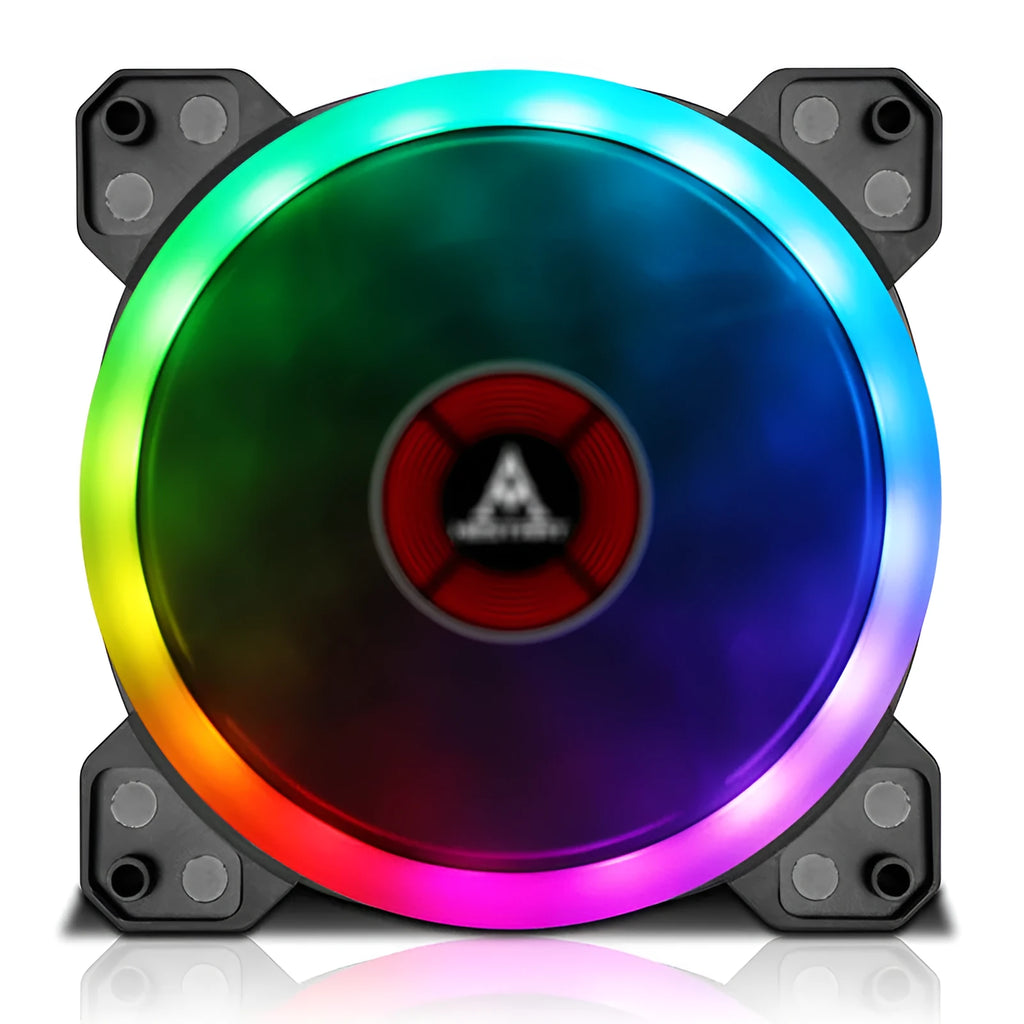 Camouflage pattern 12cm PC chassis fan with glowing RGB lights