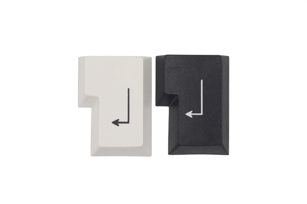 Black and white Japanese minimalist 104-key PBT thermal sublimation keycap set for mechanical keyboards