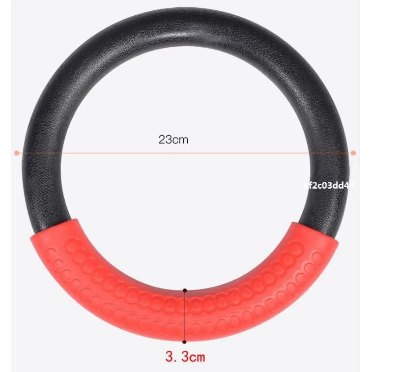 Red birch wood gymnastic ring with 24cm outer diameter for calisthenics training