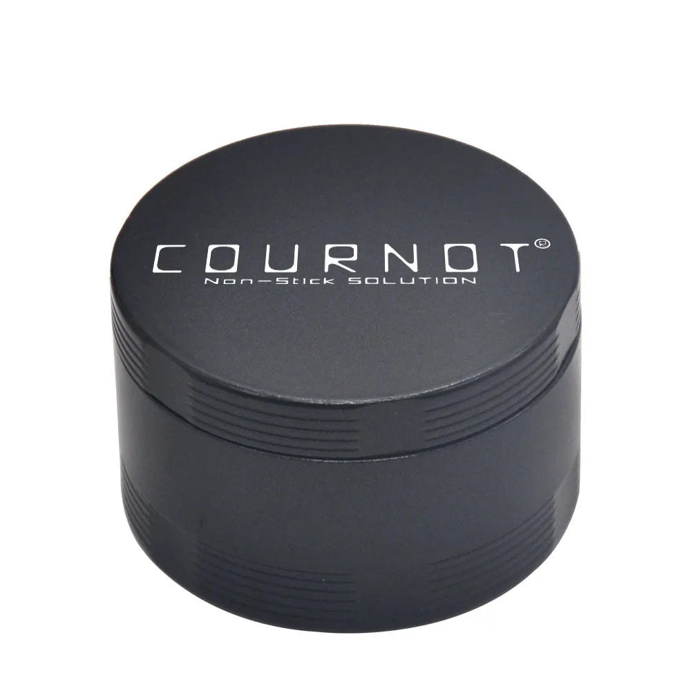 Four layer metal smoke grinder in aviation aluminium alloy with diamond teeth
