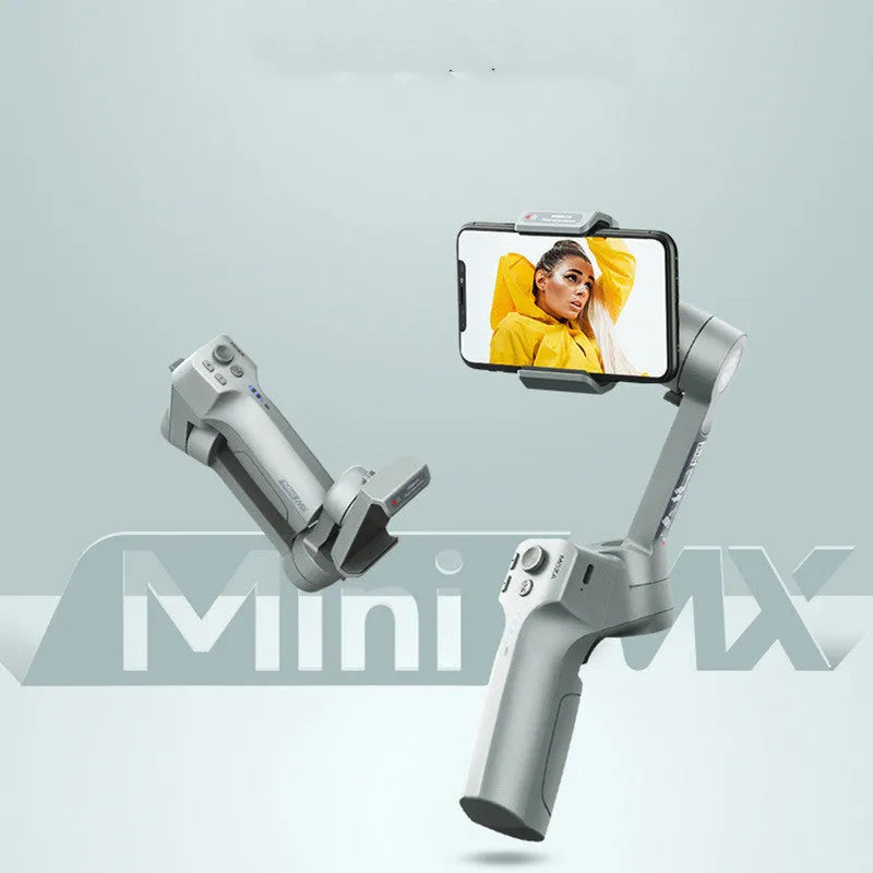 Magic Claw Mini MX grey folding mobile phone stabiliser with 3-axis movement and 20h battery life