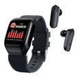 Black wireless sports smart watch bracelet with colour screen, Bluetooth 5.0 and 10 metre transmission range