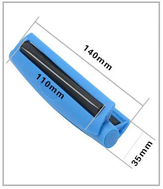 Manual plastic cone cigarette maker for 110mm cigarette cloths in six colour options