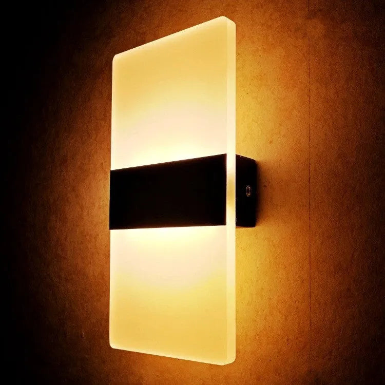 Rechargeable LED wall lamp with USB cable, 2000mAh battery, black right angle finish