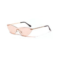 Brown vintage-style adult sunglasses with a metal frame and UV400 protection lenses.