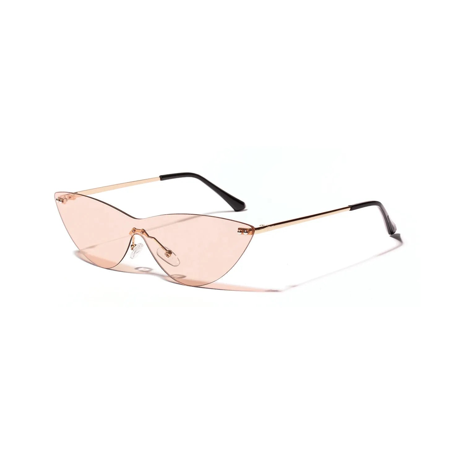 Brown vintage-style adult sunglasses with a metal frame and UV400 protection lenses.