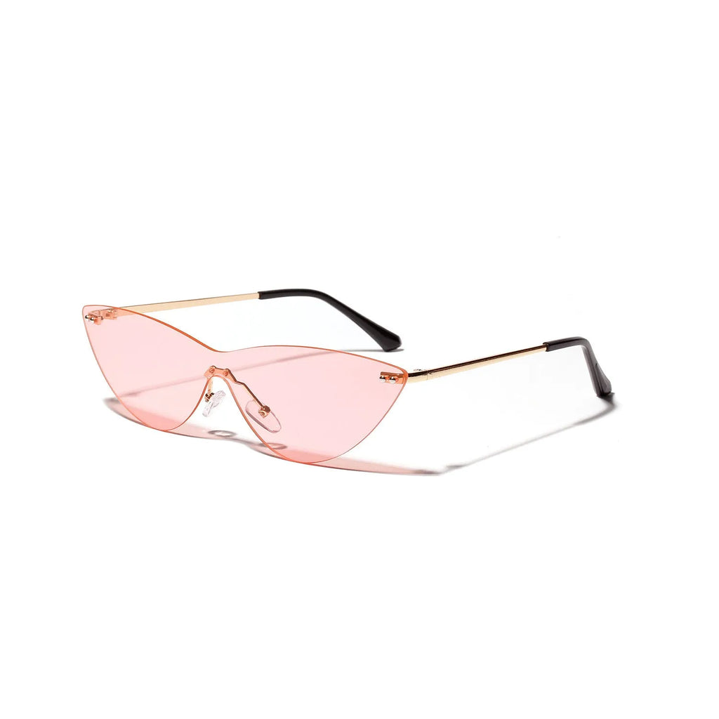 Brown vintage-style adult sunglasses with a metal frame and UV400 protection lenses.