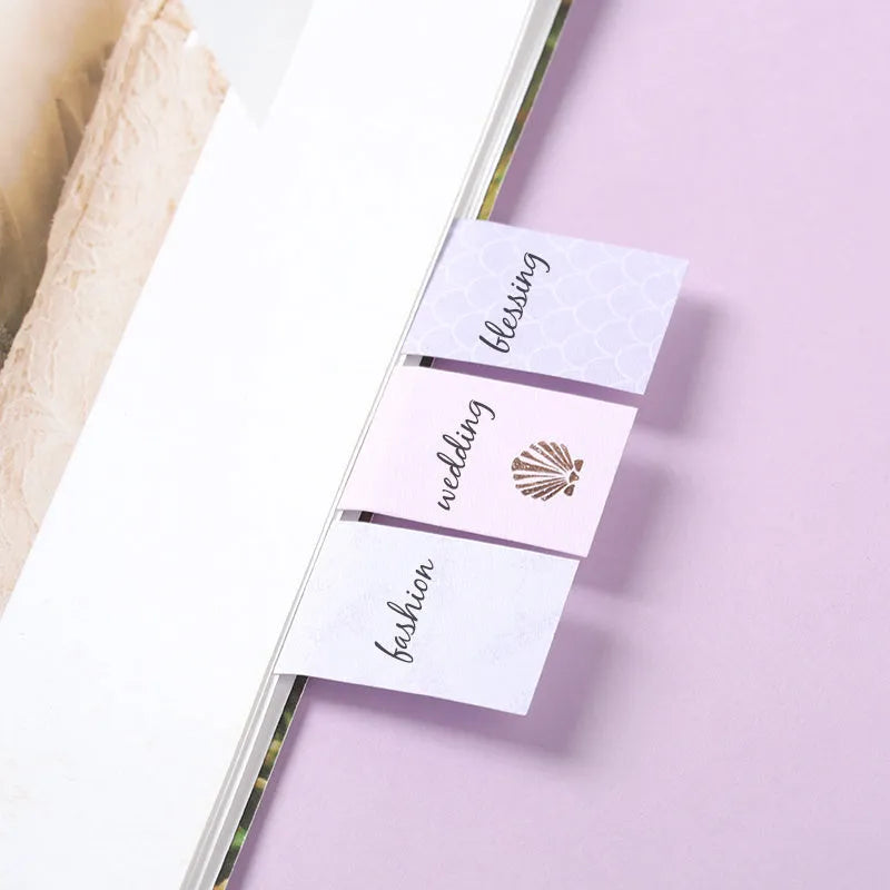 Purple Mermaid series memo pads set of 6 books with self-adhesive 100g double-adhesive paper in various sizes and styles