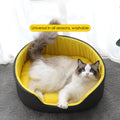 Washable cloth pet kennel for cats and dogs in black or green, shown in small, medium, and large sizes.