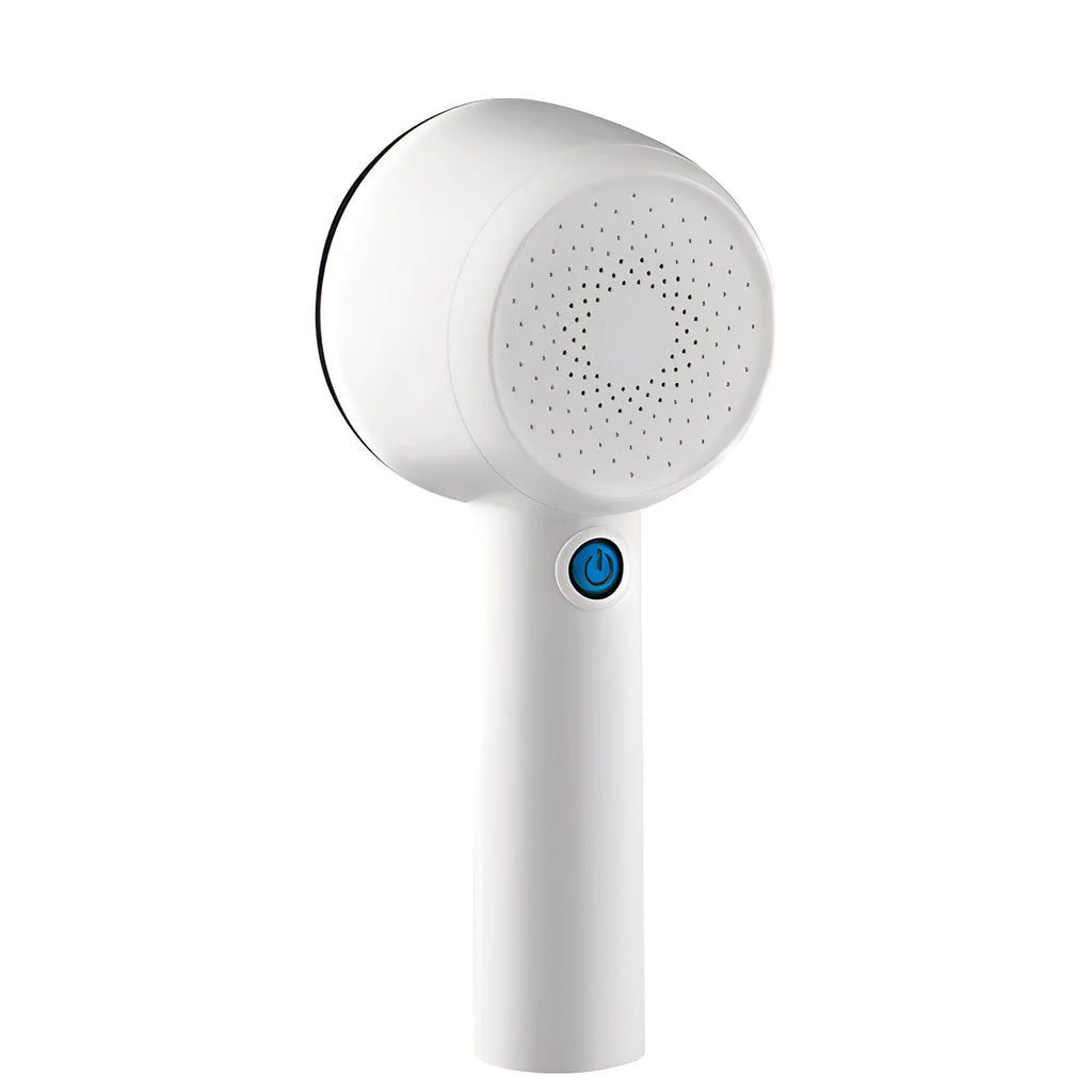 White rechargeable electric clothes shaver for jersey fabrics measuring 19.3cm long