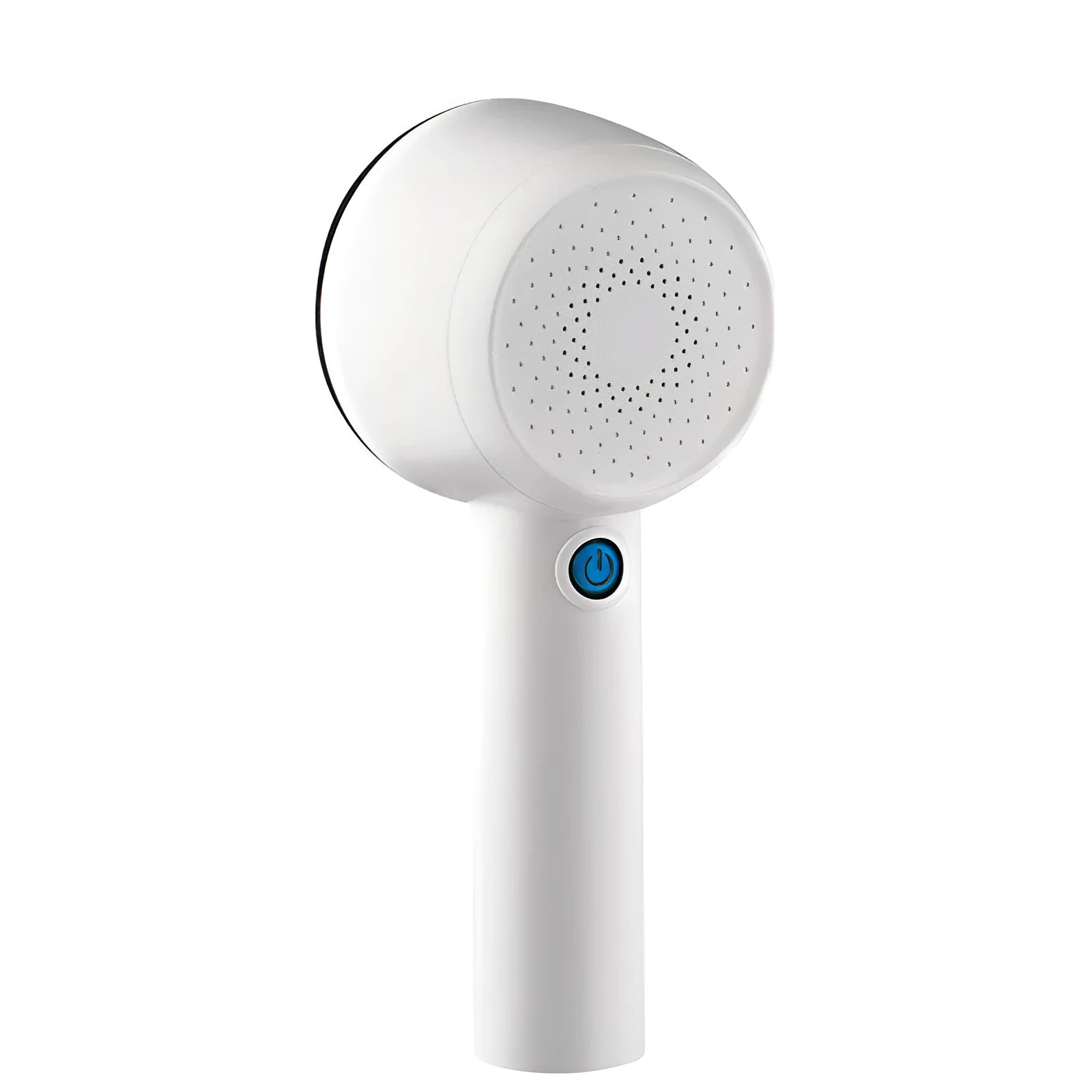 White rechargeable electric clothes shaver for jersey fabrics measuring 19.3cm long