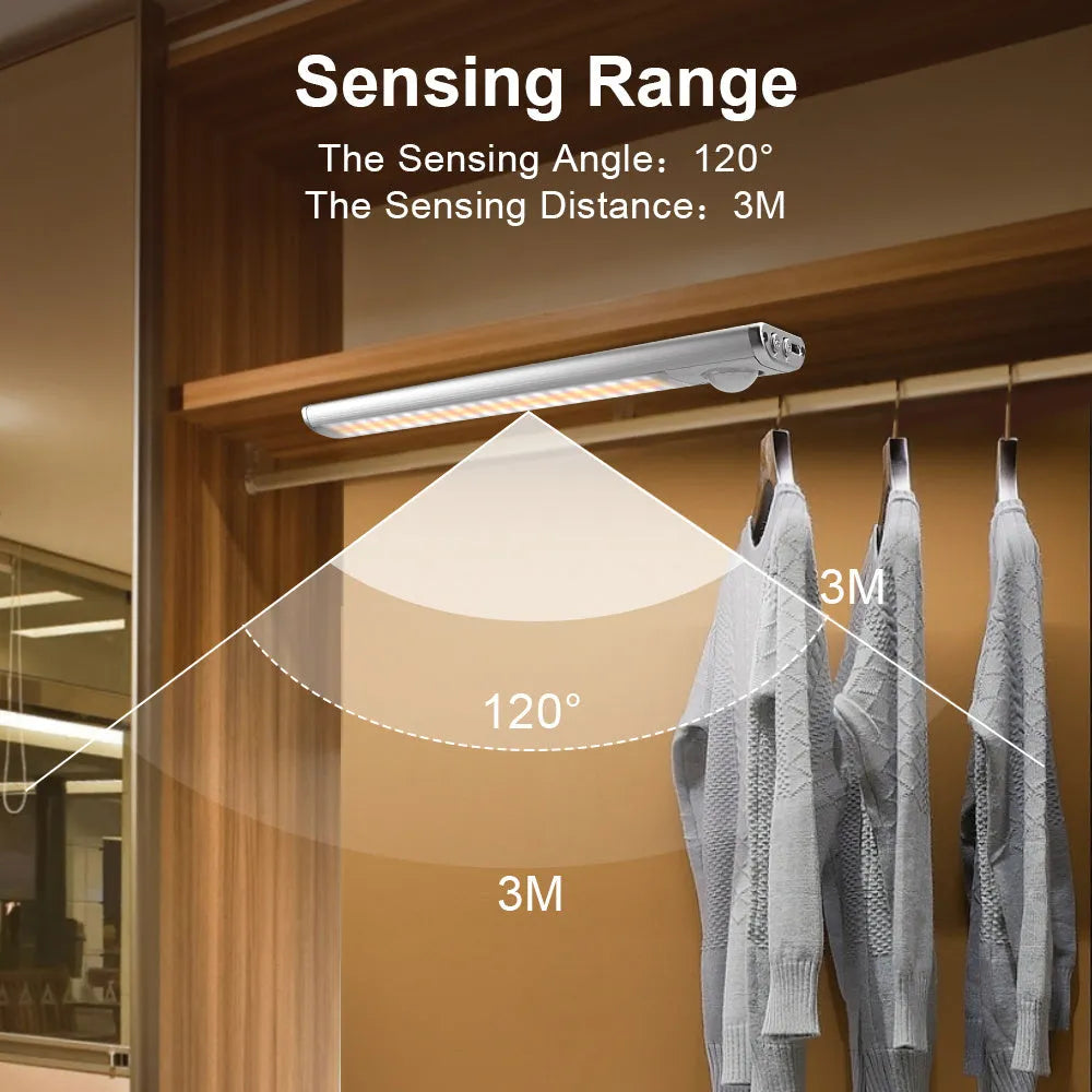 European style aluminium alloy USB charging cabinet light with body induction sensor