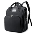 Portable folding crib mummy bag in Oxford cloth with 36-55L capacity, zipper opening, and internal phone, ID, and computer pockets