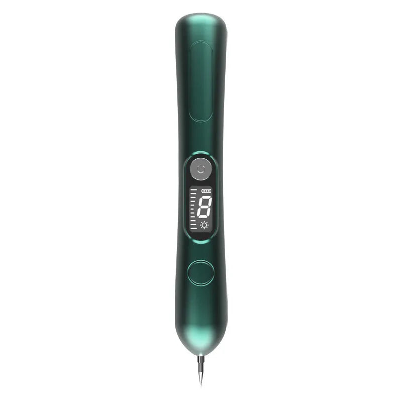 LCD laser plasma pen for wart mole removal dark spot skin tag remover with stainless steel needle and LCD display