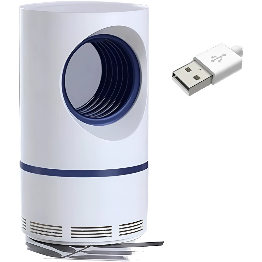 Large white USB photocatalyst mosquito killer lamp silent violet light for 20-50 m² rooms