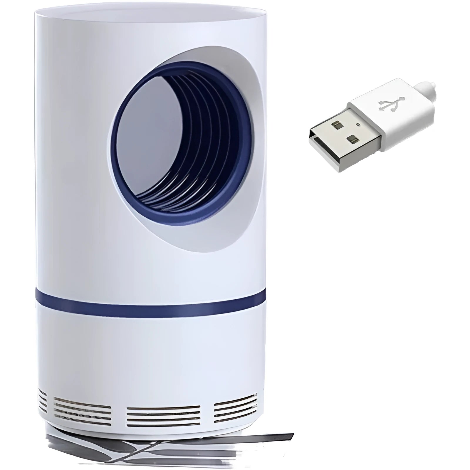 Large white USB photocatalyst mosquito killer lamp silent violet light for 20-50 m² rooms
