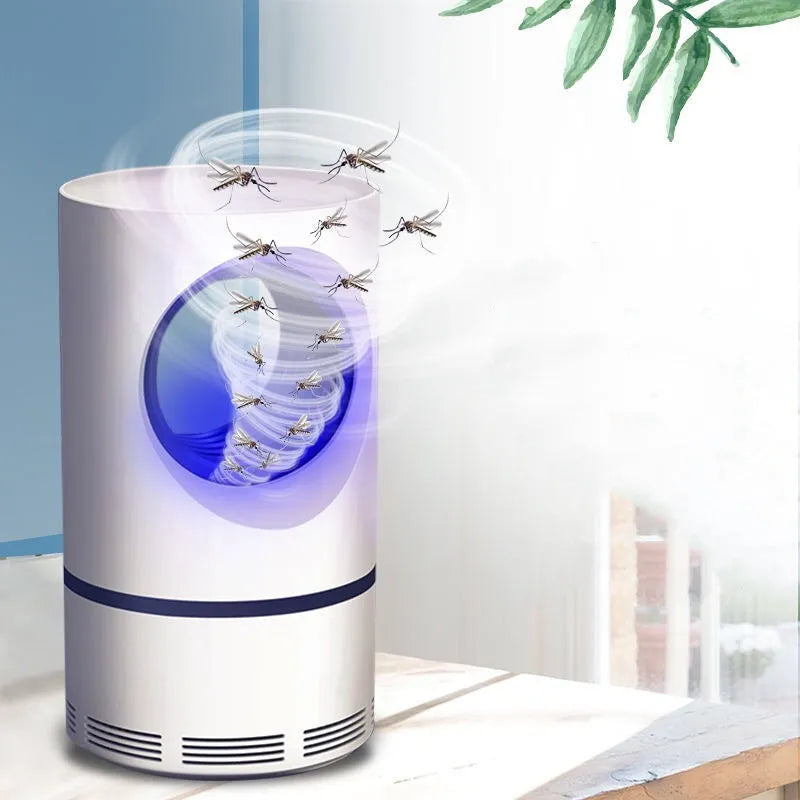 Large white USB photocatalyst mosquito killer lamp silent violet light for 20-50 m² rooms