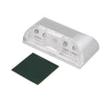 White smart door lock lamp with infrared sensor, 30mm thick, mounted on door frame near keyhole