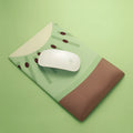Kiwi cartoon design on a blue thickened mouse pad with integrated soft wrist support.
