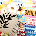 40 pack waterproof PVC graffiti stickers with cartoon designs, assorted irregular shapes and colours