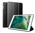 iPad Air 2 silicone protective case with integrated stand in clamshell design showing front and back protection
